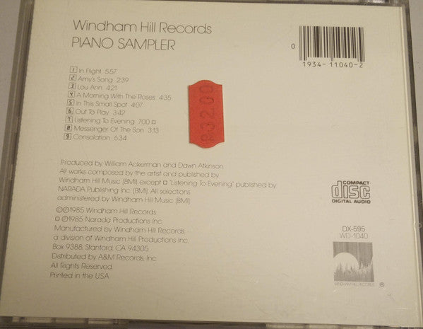 Various : Windham Hill Records Piano Sampler (CD, Smplr)