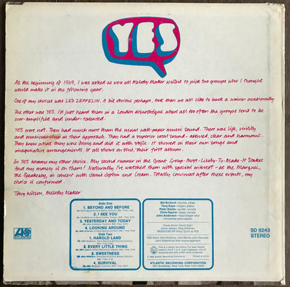 Yes : Yes (LP, Album, RE, Pre)