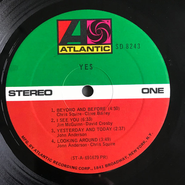 Yes : Yes (LP, Album, RE, Pre)