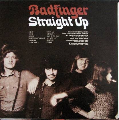 Badfinger : Straight Up (LP, Album, Los)