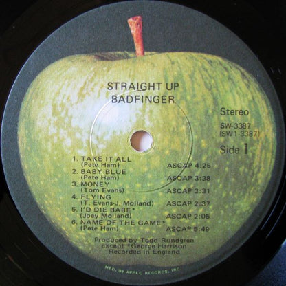Badfinger : Straight Up (LP, Album, Los)