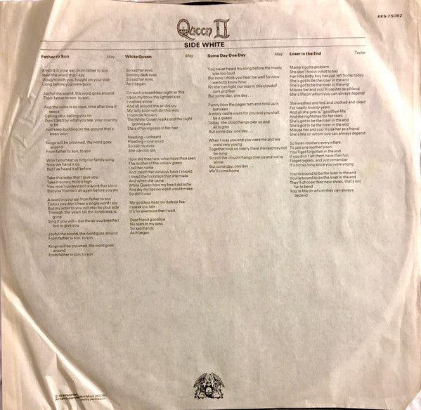 Queen : Queen II (LP, Album, Gat)