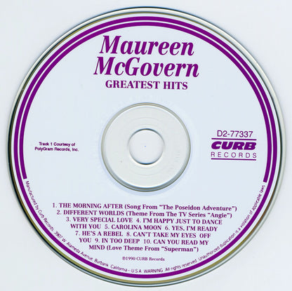 Maureen McGovern : Greatest Hits (CD, Comp, RP, EMI)