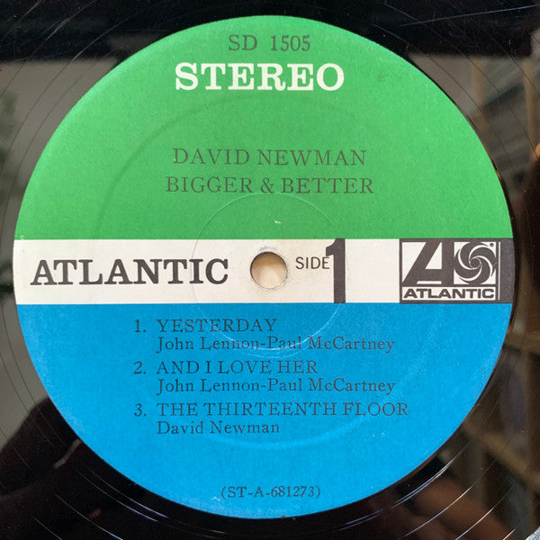 David Newman* : Bigger & Better (LP, Album)
