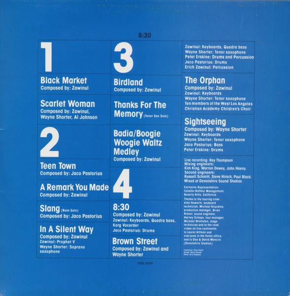 Weather Report : 8:30 (2xLP, Album, RP, Gat)