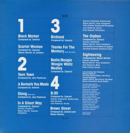 Weather Report : 8:30 (2xLP, Album, RP, Gat)