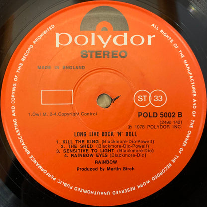 Rainbow :  Long Live Rock 'N' Roll (LP, Album, Ltd)