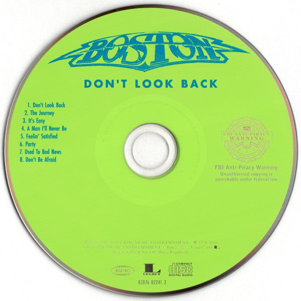 Boston : Don't Look Back (CD, Album, RE, RM, Jew)