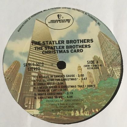 The Statler Brothers : The Statler Brothers Christmas Card (LP, Album, Pit)