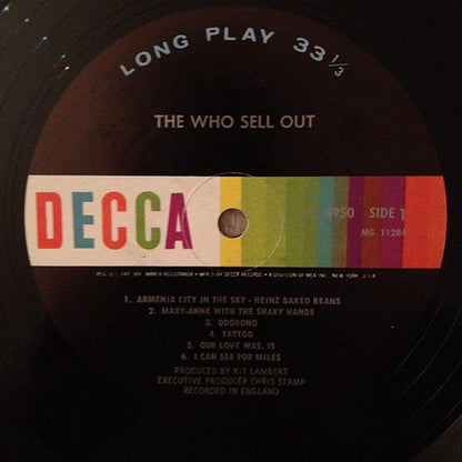 The Who : The Who Sell Out (LP, Album, Mono, Pin)