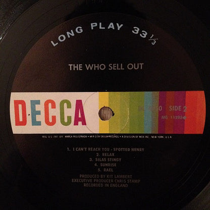 The Who : The Who Sell Out (LP, Album, Mono, Pin)