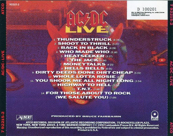 AC/DC : Live (CD, Album, Club)