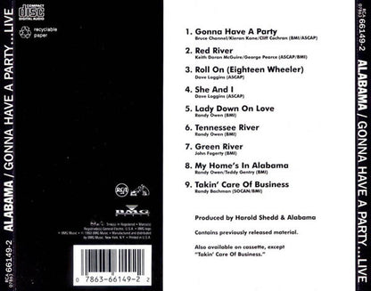 Alabama : Gonna Have A Party...Live (CD, Album)