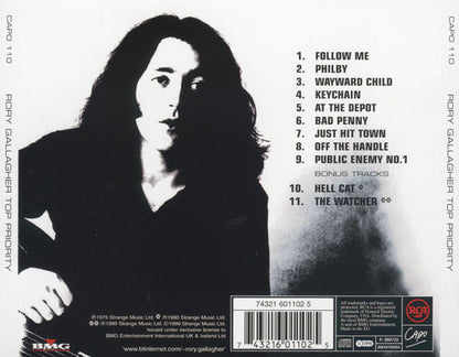 Rory Gallagher : Top Priority (CD, Album, RE, RM)