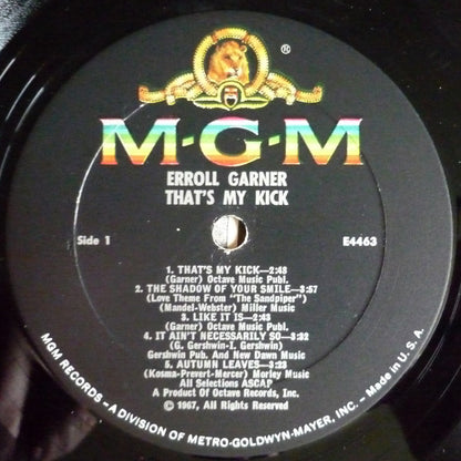 Erroll Garner : That's My Kick (LP, Album, Mono)