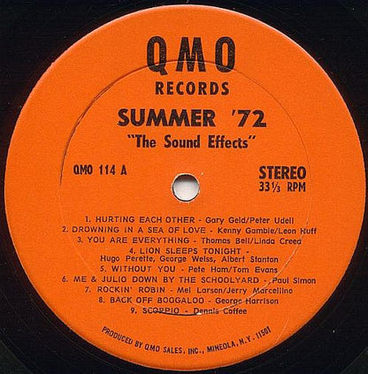 The Sound Effects : Summer '72 (LP, Album)