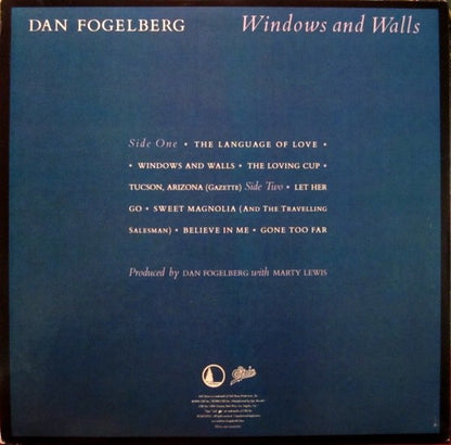 Dan Fogelberg : Windows And Walls (LP, Album, Car)