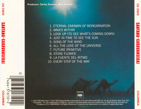Santana : Caravanserai (CD, Album, RE, RM)
