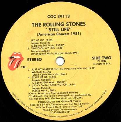 The Rolling Stones : Still Life (American Concert 1981) (LP, Album, SP )