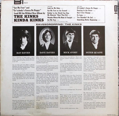 The Kinks : Kinda Kinks (LP, Album, Mono, Pit)
