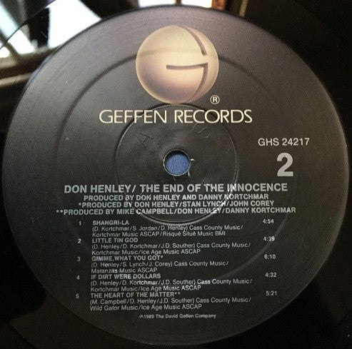 Don Henley : The End Of The Innocence (LP, Album, SRC)