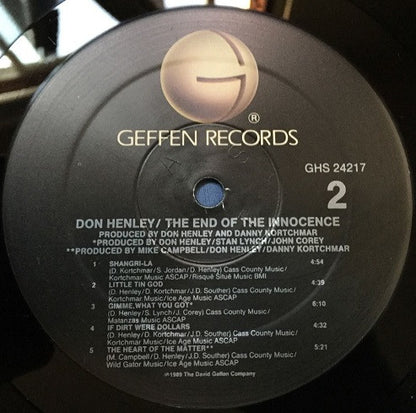Don Henley : The End Of The Innocence (LP, Album, SRC)