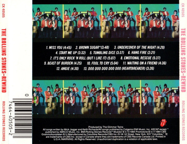 The Rolling Stones : Rewind (1971-1984) (CD, Comp, RE, Pit)