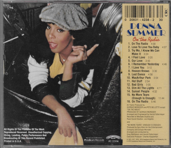 Donna Summer : On The Radio - Greatest Hits Vol. I & II (CD, Album, Comp, Club)