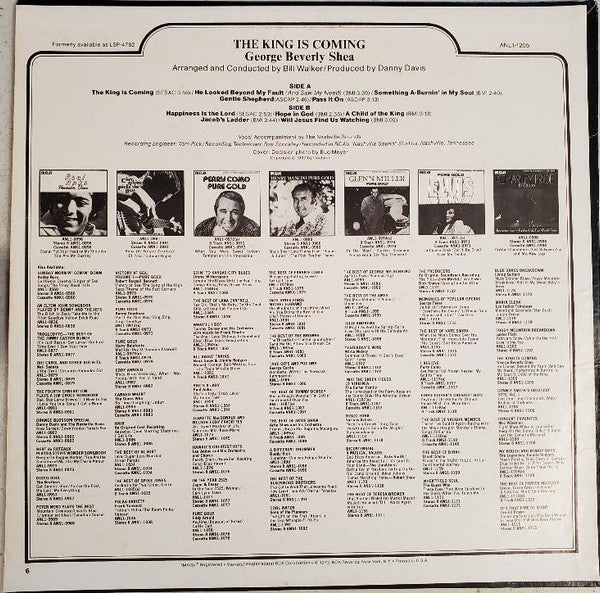 George Beverly Shea : The King Is Coming (LP, Album)