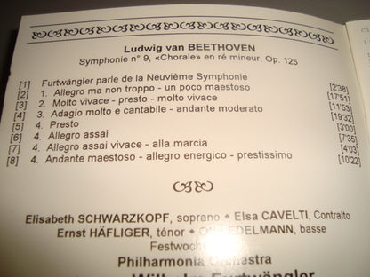 Ludwig van Beethoven - Wilhelm Furtwängler, Philharmonia Orchestra : Lucerne, 22.8.1954 (CD, Album, RE)