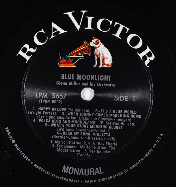 Glenn Miller : Blue Moonlight (LP, Comp, Mono, Roc)