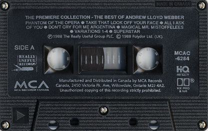 Various - Andrew Lloyd Webber : The Premiere Collection (The Best Of Andrew Lloyd Webber) (Cass, Comp, Dol)