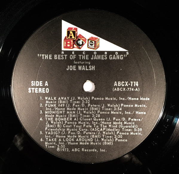 James Gang Featuring Joe Walsh : The Best Of The James Gang Featuring Joe Walsh (LP, Comp)