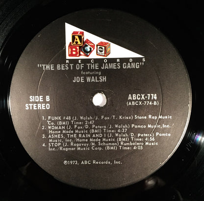 James Gang Featuring Joe Walsh : The Best Of The James Gang Featuring Joe Walsh (LP, Comp)