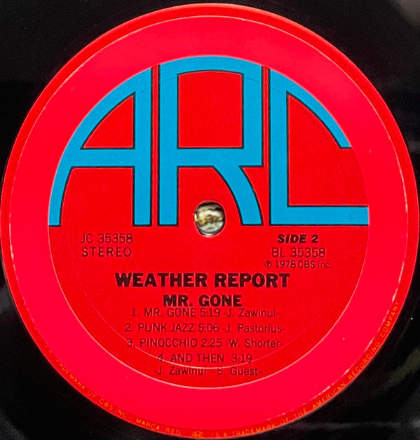 Weather Report : Mr. Gone (LP, Album)