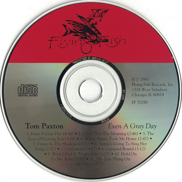 Tom Paxton : Even A Gray Day (CD, RE)