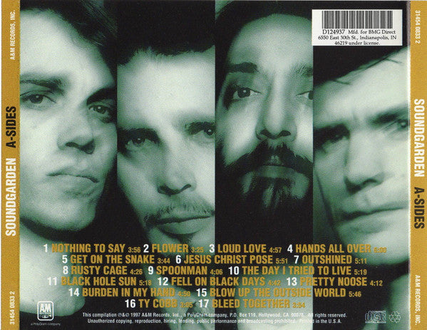Soundgarden : A-Sides (CD, Comp, Club)