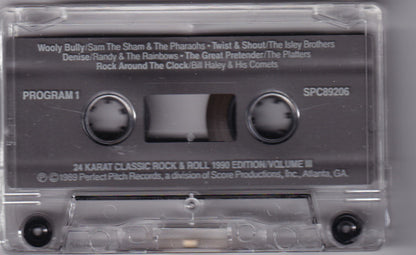Various : 24 Karat Classic Rock & Roll (1990 Edition Volume III) (Cass, Comp)