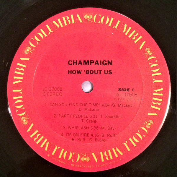 Champaign : How 'Bout Us (LP, Album, Pit)