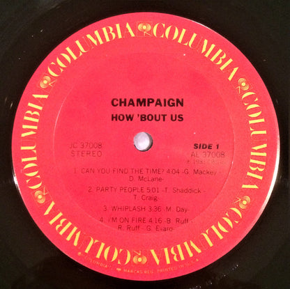 Champaign : How 'Bout Us (LP, Album, Pit)