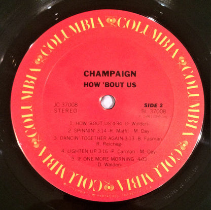 Champaign : How 'Bout Us (LP, Album, Pit)