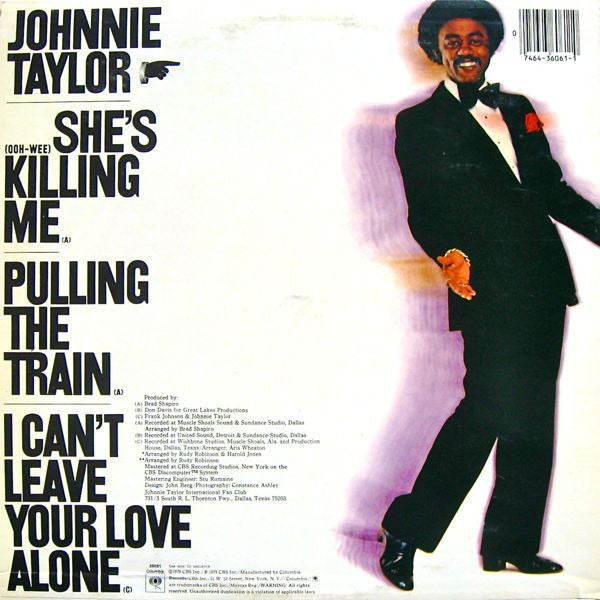 Johnnie Taylor : She's Killing Me (LP, Album)