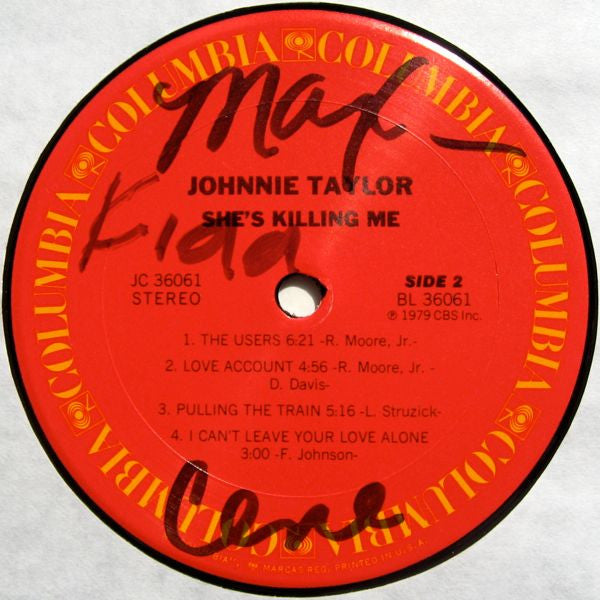 Johnnie Taylor : She's Killing Me (LP, Album)