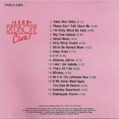 Leon Redbone : Live (CD, Album, RE)