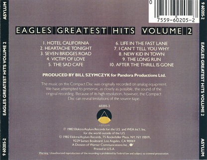 Eagles : Eagles Greatest Hits Volume 2 (CD, Comp, RE)