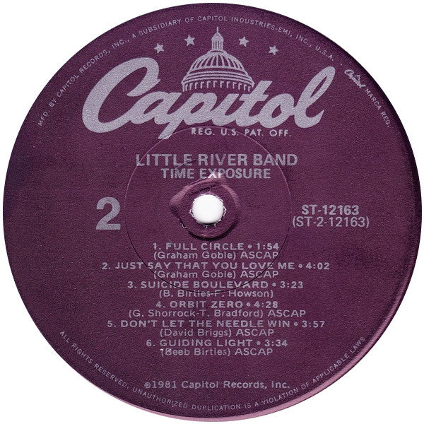 Little River Band : Time Exposure (LP, Album, Win)