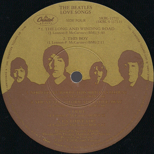 The Beatles : Love Songs (2xLP, Comp, Win)