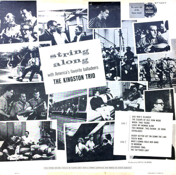 The Kingston Trio* : String Along (LP, Album, Scr)
