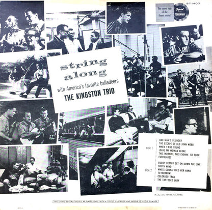 The Kingston Trio* : String Along (LP, Album, Scr)