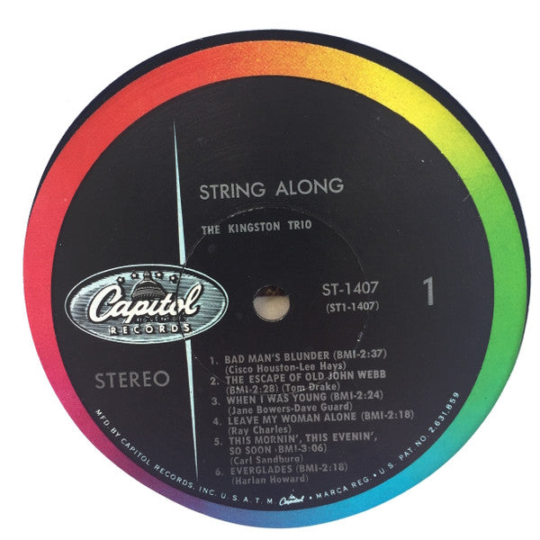 The Kingston Trio* : String Along (LP, Album, Scr)